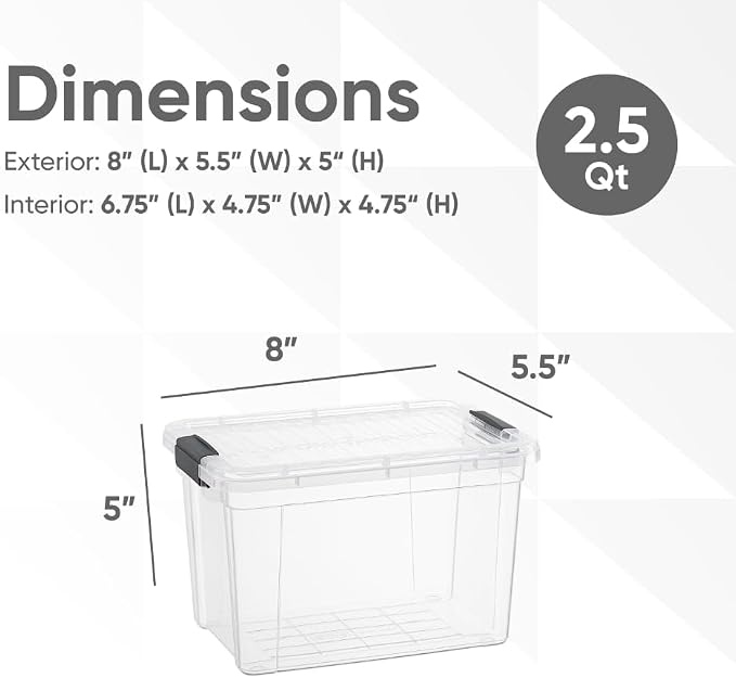 Superio Clear Storage Bins — view 3