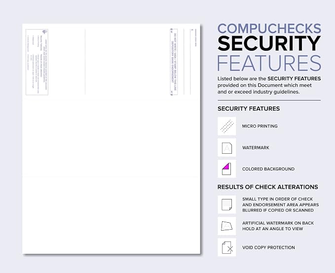 Compuchecks Check on Top Blank Check Paper — view 2
