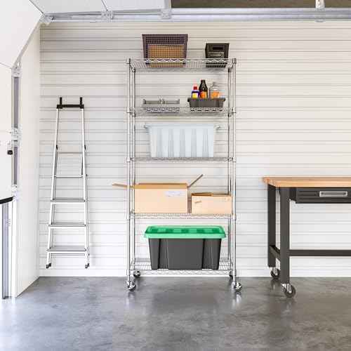 UltraDurable 5-Tier NSF Steel Wire Shelving, 36"W x 18"D x 75"H — view 2