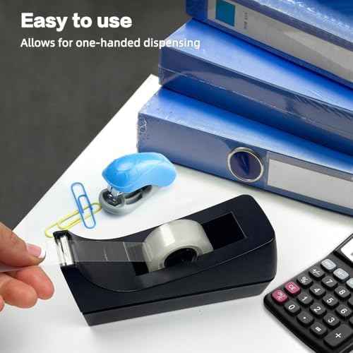 10 Pack Black Desktop Tape Dispenser Bulk - Tape Not Included — view 5