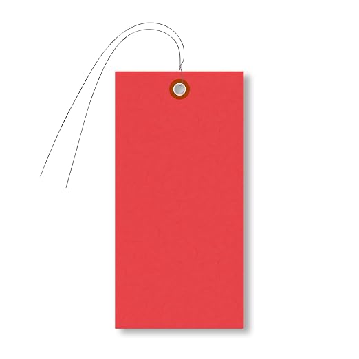 SmartSign Red Tyvek Shipping Tags
