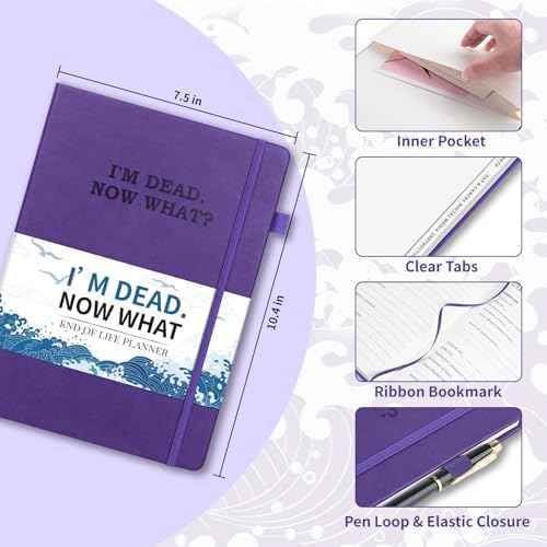 I'm Dead Now What Planner, End of Life Planner In Case Binder 7.5"x10.4" — view 2