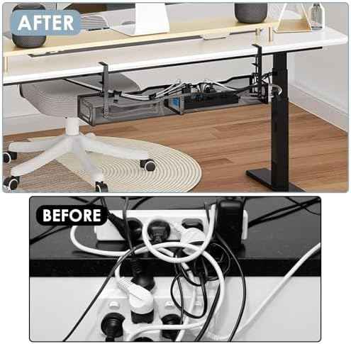 Cable Management, 25'' Cable Management Under Desk, Cable Tray — view 6