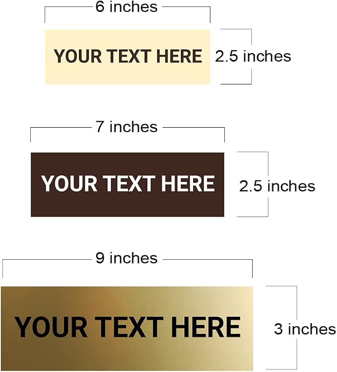 Basic Custom Personalizable Wall or Door Sign | Your Custom Message | Enter — view 4