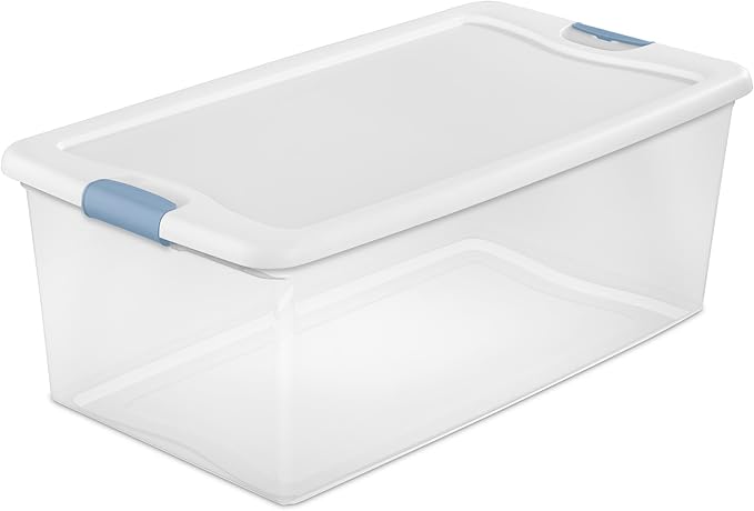 Sterilite 4-Pack Latching Box, Under Bed Storage Bins — view 9