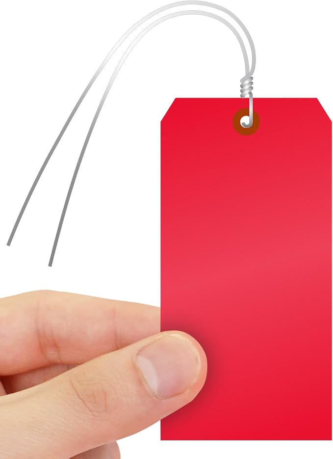 SmartSign Red Plastic Tags — view 5
