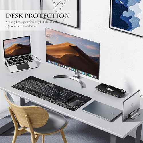 ALOANES Waterproof Gaming Mousepad Large Mouse Mat Non-Slip Rubber Base — view 6