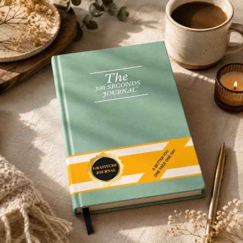 Gratitude Journal for Women & Men – 300 Seconds Journal with Prompts for Mindfulness, Self Care & Positive Thi — view 5
