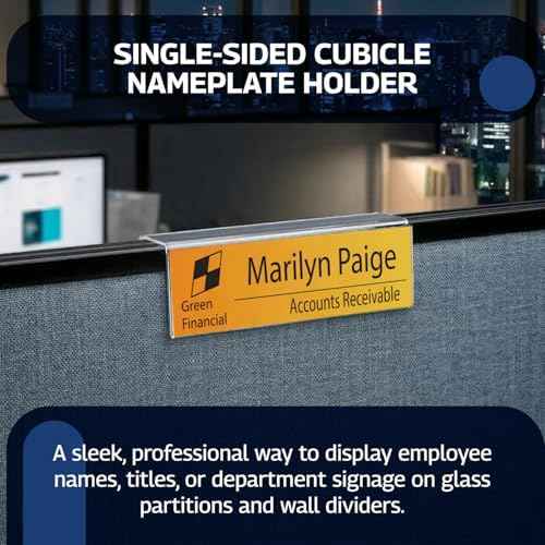 Acrylic Name Plate Holder – 8.5 x 2.5, 40 Pack — view 2