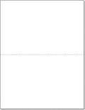 NextDayLabels - Letter Size White Perforated Blank Post Card Cardstock