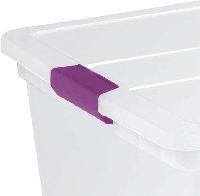 Sterilite 4-Pack 110 Quart ClearView Latch Box, Stackable Organizer Bins — view 8