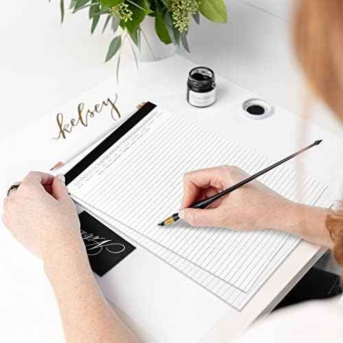 6 Pack Legal Pads 8.5" x 11" Note Pads with Date on Top, 50 Sheets Lined Paper Writing Pads, Narrow Ruled Whit — view 6