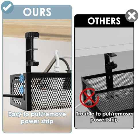 Cable Management, 25'' Cable Management Under Desk, Cable Tray — view 5
