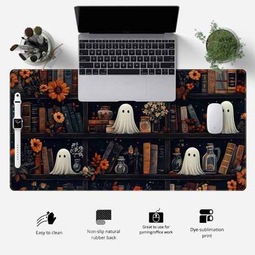LuckyCow Cute Vintage Gothic Desk Mat Kawaii Dark Academia Desk Pad — view 2