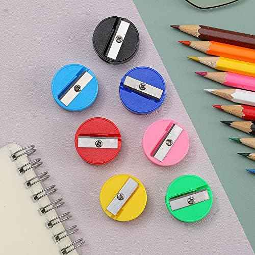 150 Mini Handheld Pencil Sharpeners in Bulk, Portable Colored Manual Sharpeners for Kids & Adults, Teacher Sup — view 3