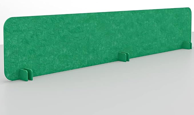 Escape 12" Freestanding Desk Divider | Eco-Friendly Acoustic Privacy Screen | — view 2