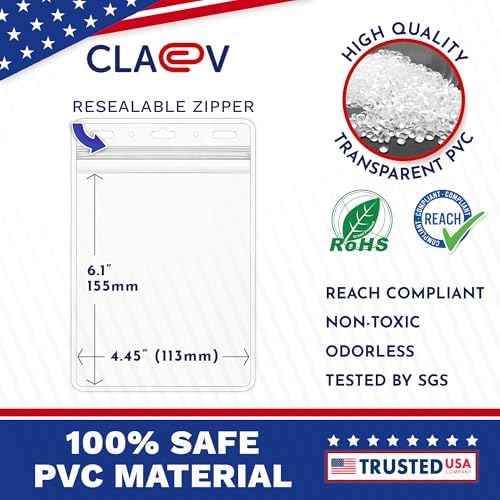 Claev Fast Seal Vertical 4x6 Passport & Card Holders — view 3