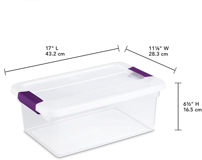 Sterilite 36-Pack 15 Quart Clearview Latch Box, Stackable Organizer Bins — view 3