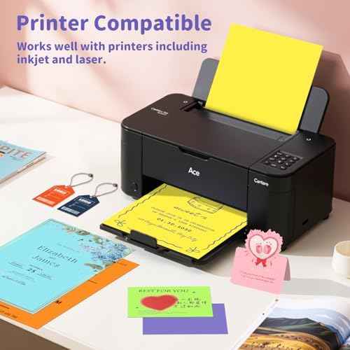 120 Sheets Colored Cardstock 8.5 X 11 Construction Paper 12 Assorted Colors — view 4