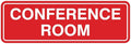 Standard Conference Room Sign -Red