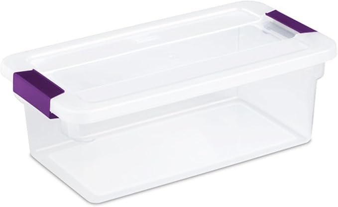 Sterilite 12-Pack 6 Quart ClearView Latch Box, Stackable Organizer Bins — view 9