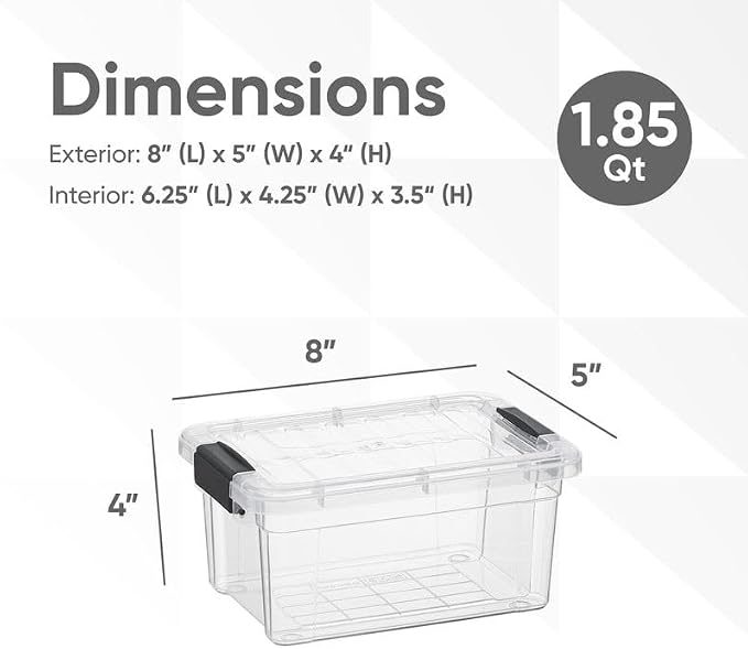 Superio Clear Storage Bins — view 2