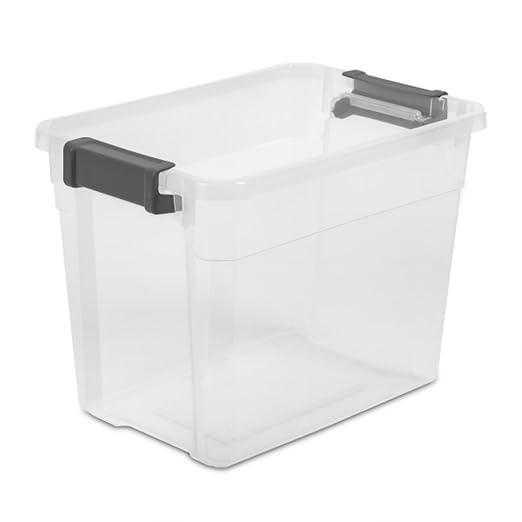Sterilite 18-Pack Modular Stacker Box, Durable Clear Plastic Storage Bins — view 9