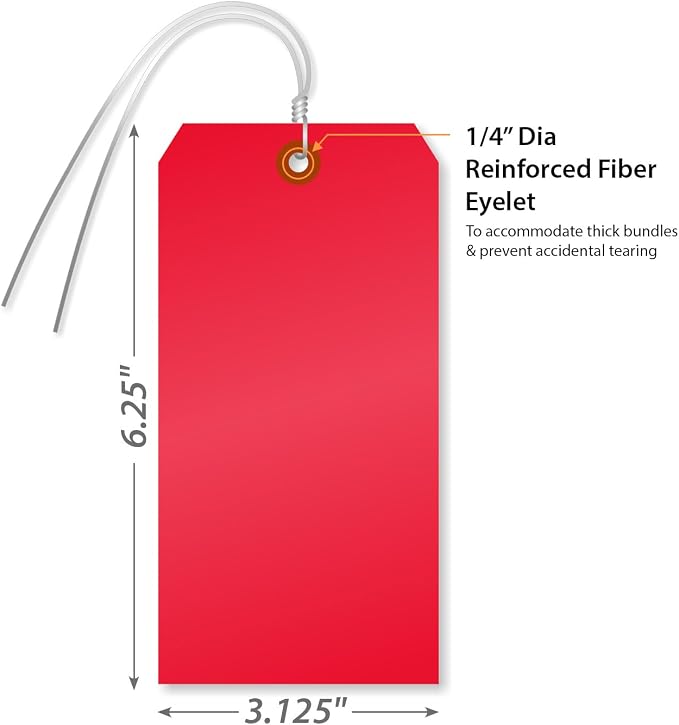 SmartSign Red Plastic Tags — view 2
