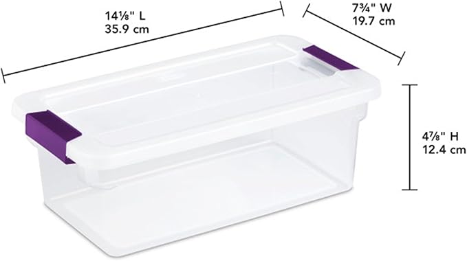 Sterilite 36-Pack ClearView Latch Box, Stackable Storage Organizer Bins — view 3