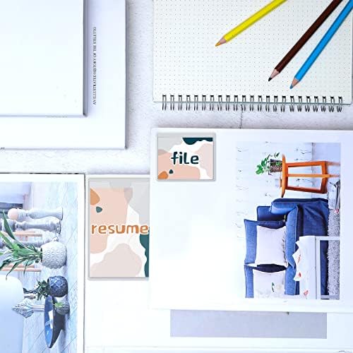 100 Self-adhesive Index Card Holder for Business Cards, Clear Plastic Sticky Labels Holders for Storage Bins T — view 5