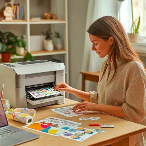 Clear Sticker Paper for Inkjet Printer (20 Sheets) - Transparent Glossy 8.5 x 11 - Printable Vinyl Sticker Pap — view 3
