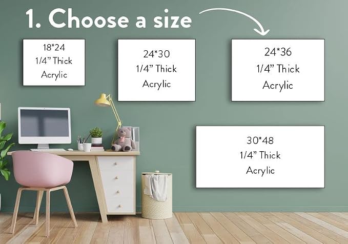 Acrylic Dry Erase Board for Wall — view 5