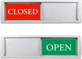 Open Closed Sign for Business Door, Open Signs privacy Slide Door Sign