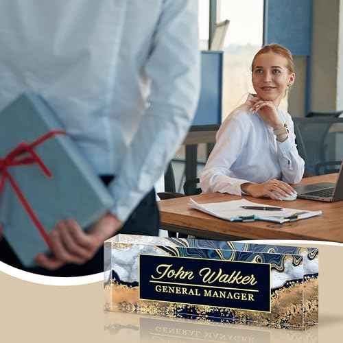 Ship Next Day Desk Name Plate Personalized, Custom Name Plate for Desk — view 6