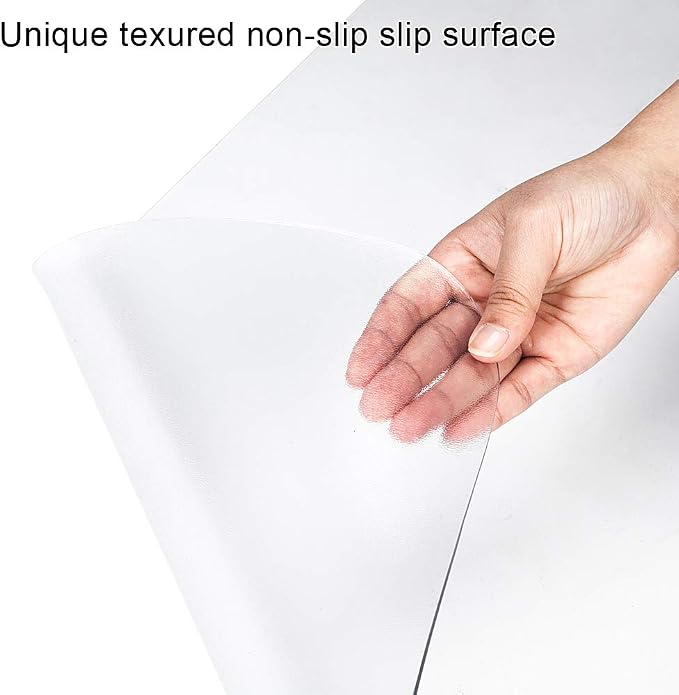 Kuyal Clear Chair mat for Hard Floors 48 x 48 inches Transparent Floor Mats — view 2
