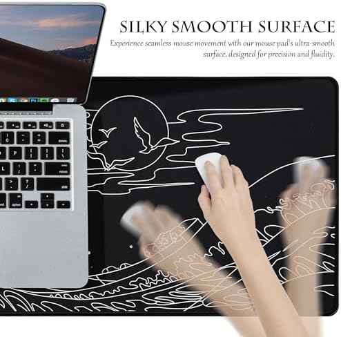 ALOANES Waterproof Gaming Mousepad Large Mouse Mat Non-Slip Rubber Base — view 3
