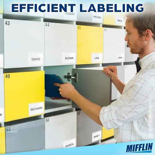 Mifflin-USA - Index Card Holder - 4x6”, 50 Pack - Clear Self-Adhesive Pockets - Label Holders for Organizing S — view 3