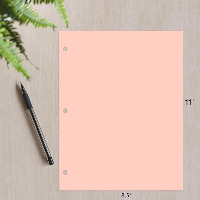 Copy And Printing Color Paper, 20 Lb. 3 Hole Punch 500 Sheets Per Ream. — view 3