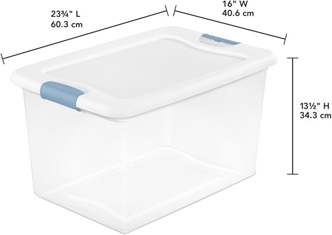 Sterilite 18-Pack Latching Box, Under Bed Storage Bins — view 2