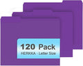 File Folder, HERKKA 120 Pack 1/3 Cut Tab File Folders, File Folders Great
