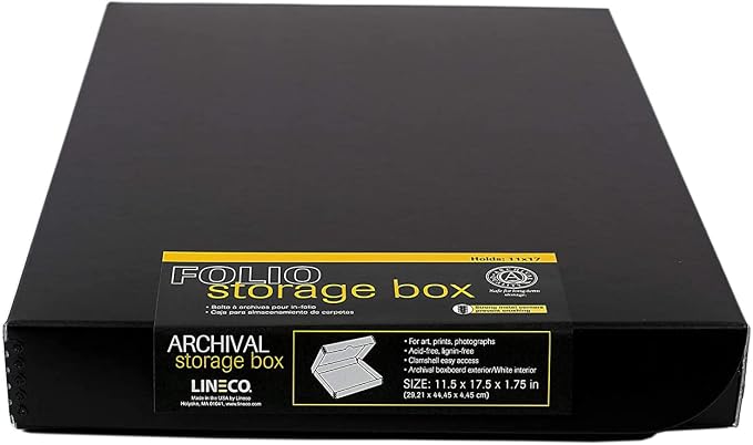 Lineco Folio Storage Box, Clamshell Design — view 6