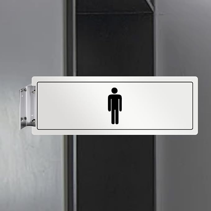 SINKAA Aluminum Corridor Sign Holder, 10 Pack Direct Sign Mount Bracket — view 5