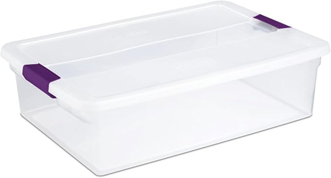 Sterilite 12-Pack 32 Quart ClearView Latch Box, Stackable Organizer Bins — view 7