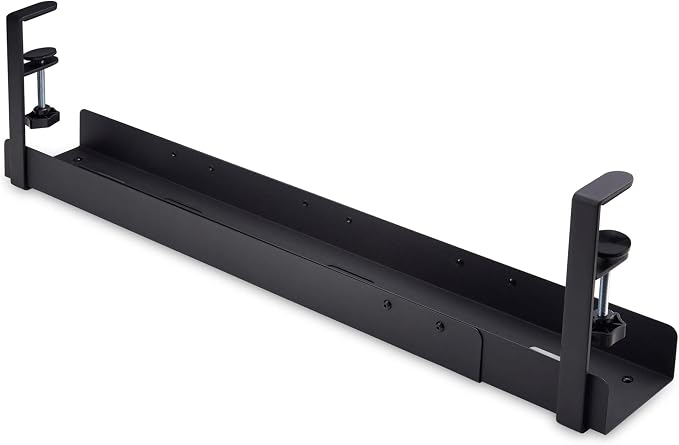 StarTech.com Under Desk Cable Management Tray, Length Adjustable, Clamp-On — view 2