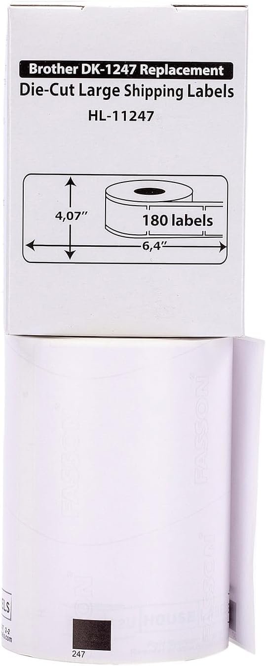 HOUSELABELS Compatible with DK-1247 Replacement Roll — view 2