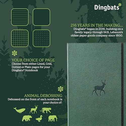 Dingbats* - Wildlife Dotted Extra Large A4 Notebook - PU Leather — view 2