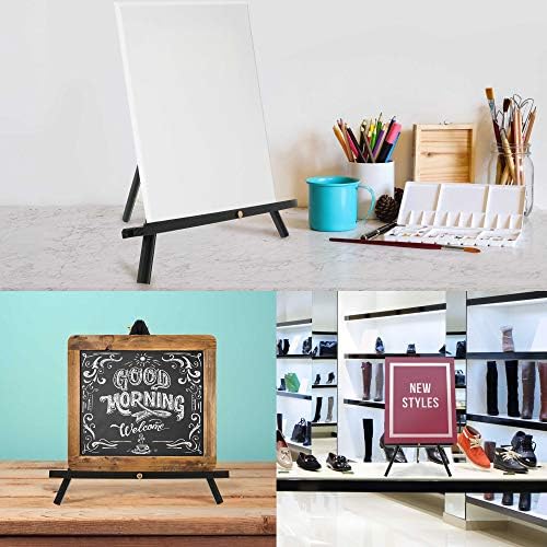 U.S. Art Supply 16" Black Wood Tabletop Easel (4 Pack) - Adjustable — view 5