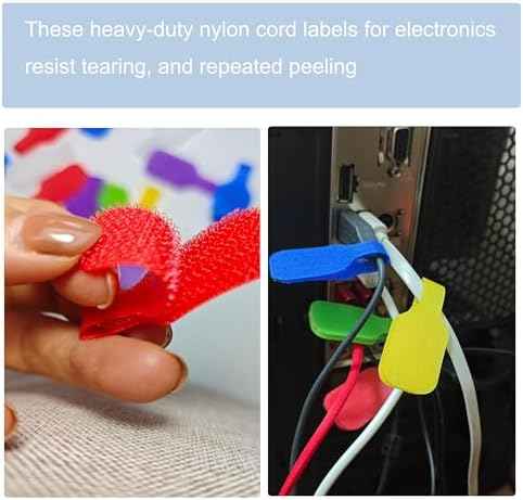 32 Pcs Cable Labels, Reusable Write On Cord Labels Tags for Electronics — view 6
