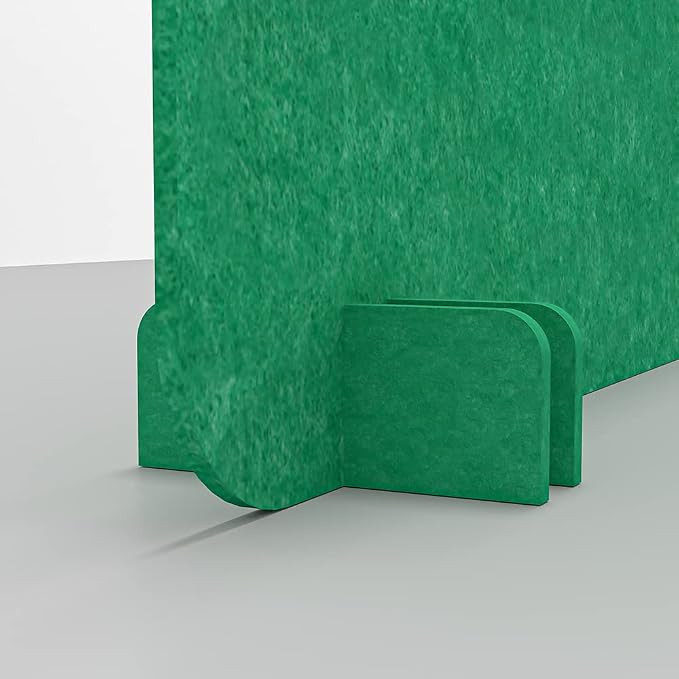 Escape 12" Freestanding Desk Divider | Eco-Friendly Acoustic Privacy Screen | — view 3
