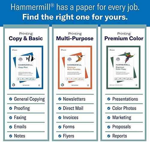 Hammermill Printer Paper, Fore Multipurpose 20 lb Copy Paper, 8.5 x 11-1 Ream (500 Sheets) - 96 Bright, Made i — view 3
